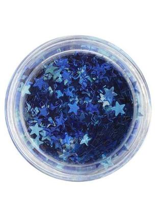 Глітер - зірочки - сині stargazer glitter stars - blue2 фото