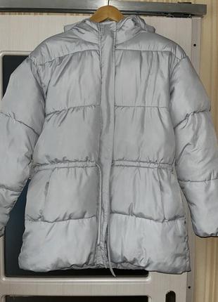 Пуфер куртка зима с кулиской h&amp;m5 фото
