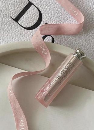 Бальзам для губ dior lip glow balm 001 pink2 фото