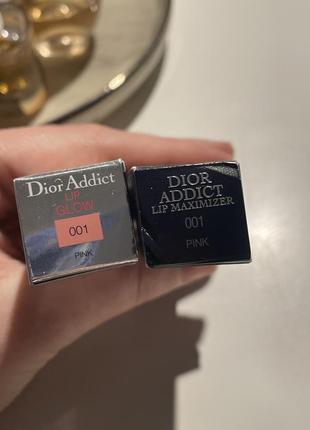 Бальзам для губ dior lip glow balm 001 pink6 фото