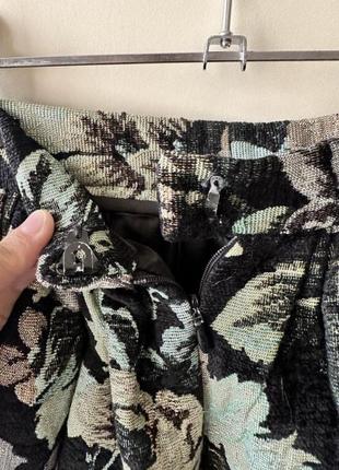 Якісна шикарна спідниця юбка дизайнерська у квітковий принт елена бурба elena burba7 фото
