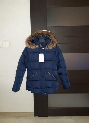 Теплая курточка zara на девочку, новая коллекция зары,2 фото