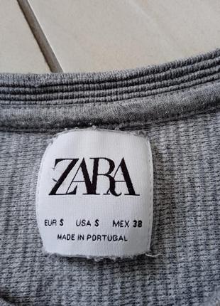 Лонгслив серый zara5 фото