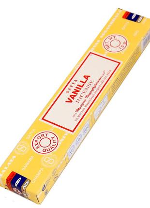 Vanilla premium incence sticks (ваніль) (satya) пилкові пахощі 15 г