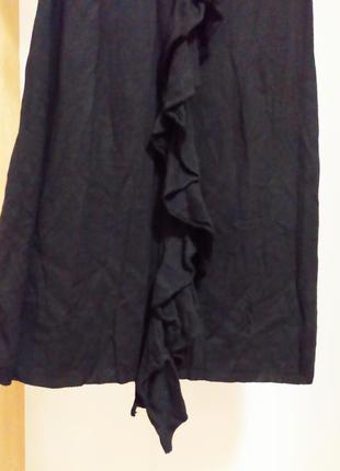 Красивое трикотажное черное платье naf naf. размер s6 фото