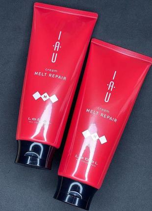 Аромакрем с танучей текстурой для увлажнения волосlebel iau cream melt repair