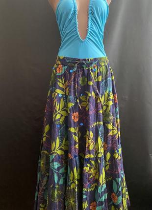 Юбка миди длинная юбка хлопковая юбка