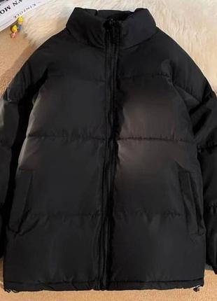 Жіноча чорна тепла зимова коротка куртка,женская тёплая зимняя короткая куртка3 фото