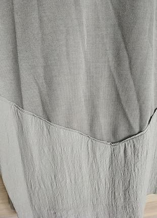 Легкая красивая блуза кофта из комбинированной ткани2 фото
