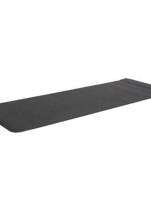 Коврик (мат) спортивный sportvida tpe 183 x 61 x 1 см для йоги и фитнеса sv-ez0062 black/grey poland4 фото