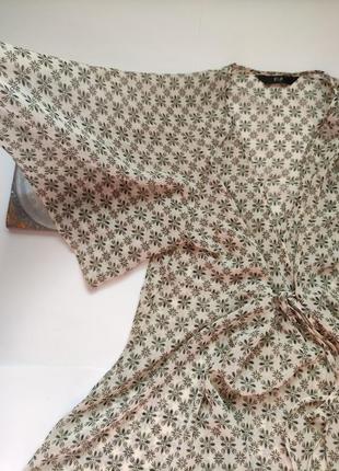 Ніжна красива легенька шифонова блуза , туніка f&f4 фото