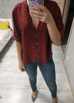 Стильная базовая блуза на пуговицах2 фото