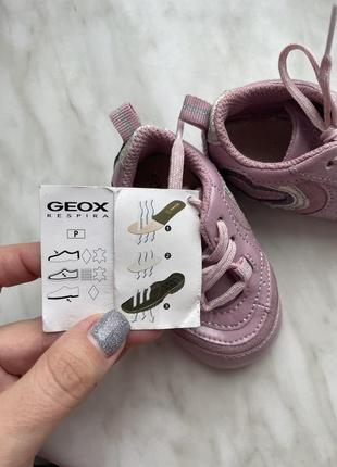 Пинетки кроссовки geox respira для девочки 10.5-11 см4 фото