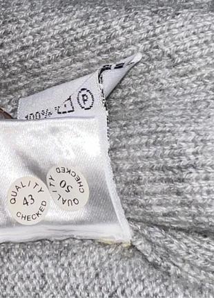 Кашемірова кофта на блискавці светр paul rosen оригінальний сірий6 фото