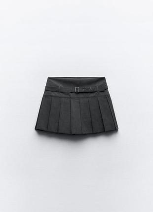Трендовая юбка шорты от зара zara1 фото