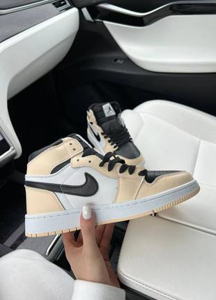 Кросівки nike jordan high beige new2 фото