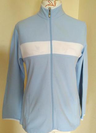 Бавовняна кофта на замку дуже ніжного кольору