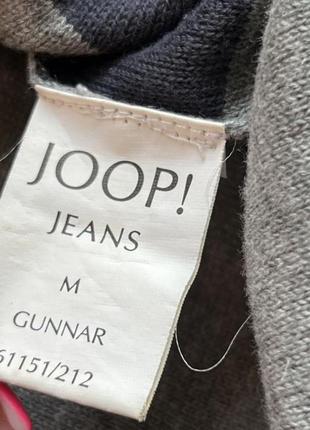 Хлопковый свитер пуловер joop! jeans оригинальный серый в синюю полоску3 фото