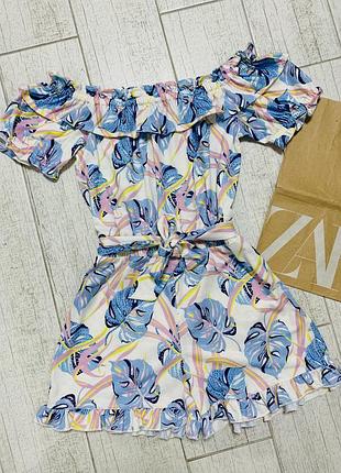 Стильный летний брендовый комбинезон с поясом от river island