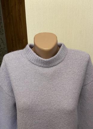 Свитер альпака шерсть джемпер zara свитер лавандовый лиловый размер м 462 фото