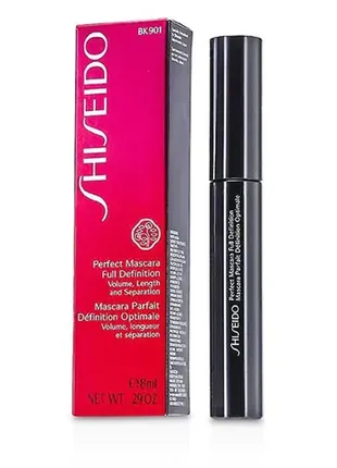 Туш для вій потрійної дії - shiseido perfect mascara full definition bk 901