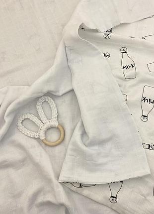 Плед мусліновий для новонародженого (муслін)