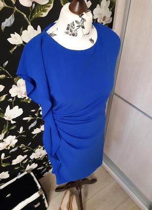Сапфірове ошатне плаття, красивий силует, синє вечірнє3 фото