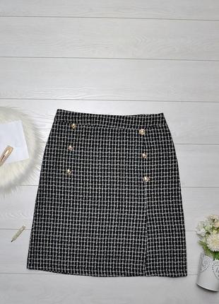 Стильна тепла юбка з гудзиками shein.1 фото