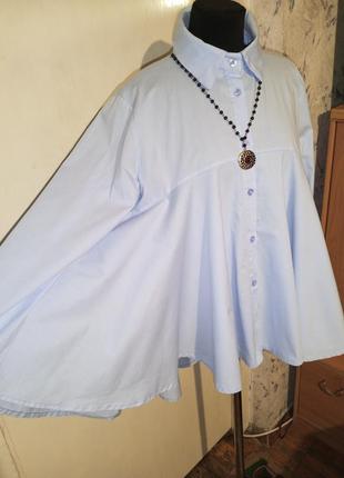 Италия,97% коттон-стрейч,блузка-рубашка с удлинённой спинкой,italy,impress2 фото