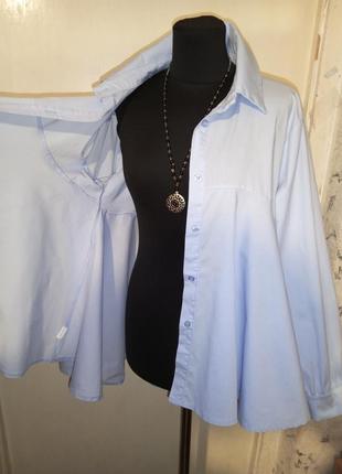 Италия,97% коттон-стрейч,блузка-рубашка с удлинённой спинкой,italy,impress5 фото
