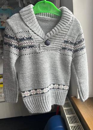 Светрик для хлопчика 6-9 міс