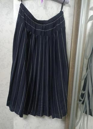 Плиссированная юбка в полоску2 фото