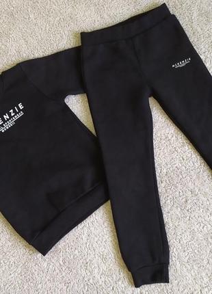 Спортивный костюм черный утепленный для мальчика mckenzie 5 6 7 8 9 лет