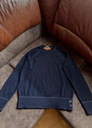 Кашеміровий светр джемпер crossley italy оригінальний синій