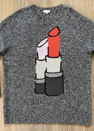 Женский шерстяной свитер удлиненный кофта теплая2 фото