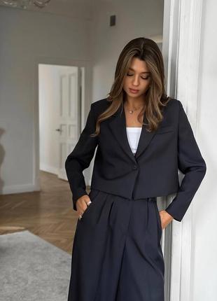 Костюм жіночий, женский костюм, брючный костюм женский, брюки, пиджак, штаны, стильный, широкие штаны, кюлоты, молодежный