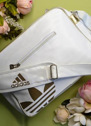 Сумка через плече унісекс біла спортивна нова міська жіноча adidas2 фото