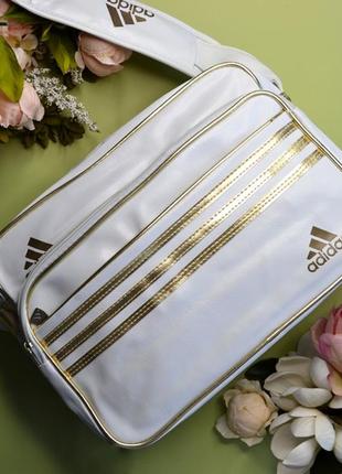 Сумка через плечо унисекс черная белая спортивная новая городская женская