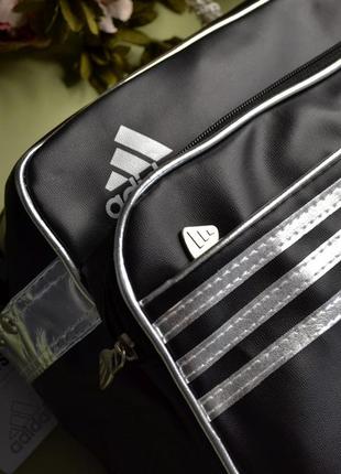 Сумка через плечо унисекс черная белая спортивная новая городская женская