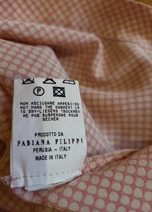 Оригинальная шелковая блуза майка топ fabiana filippi7 фото