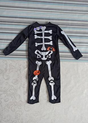 Карнавальний маскарадний новорічний костюм скелет демон на хелловін хеллоуін монстр