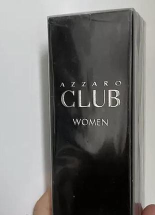 Туалетна вода для жінок azzaro club women (азаро клаб вумен) 75 мл