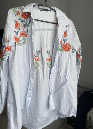Сорочка з вишивкою zara