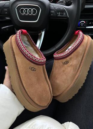 Ugg tasman натуральна замша овчина угги уггі відкрита пʼятка