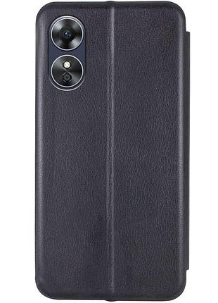 Чохол-книжка для oppo a17 (оппо а17) чорний чохол-книжка з функцією підставки