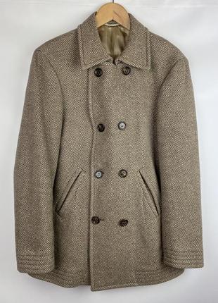 Мужское кашемировое пальто brunello cucinelli herringbone cashmere5 фото