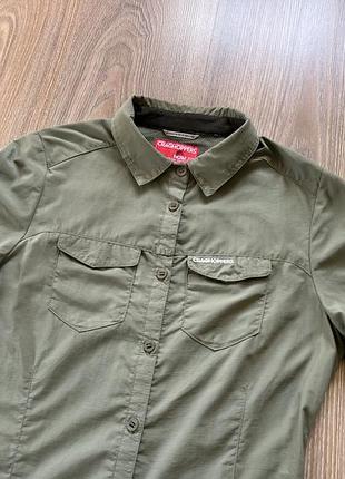 Жіноча туристична сорочка трекінгова з довгим рукавом з захистом від комах3 фото