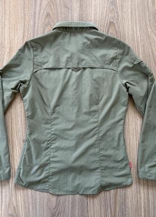 Жіноча туристична сорочка трекінгова з довгим рукавом з захистом від комах6 фото