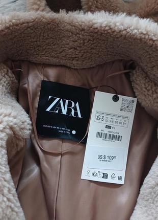 Zara шубка бомбер тедди в наличии2 фото