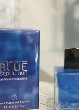 Чоловічі парфуми antonio banderas blue seduction 100 ml чоловіча парфума туалетна вода антоніо бандерас блю седакшн